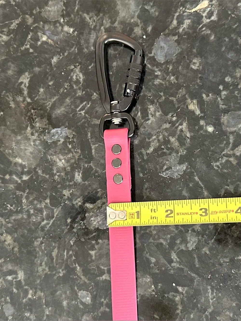 Custom BioThane Dog Leash 4 Ft Wine + Amethyst Traffic Handle Locking Carabiner